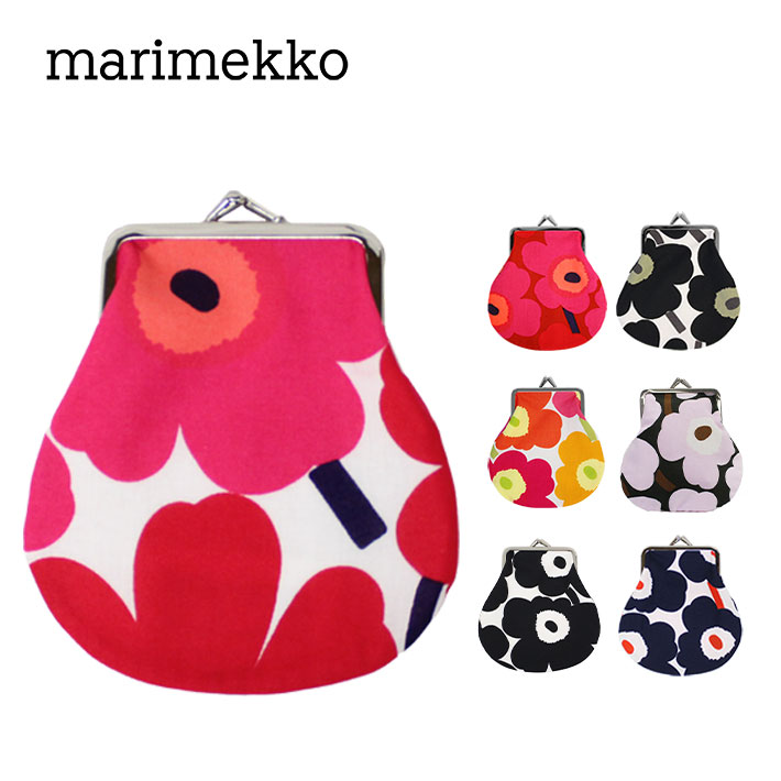 マリメッコ ポーチ marimekko マリメッコ Mini Unikko Pieni Kukkaro ミニ ウニッコ ピエニ クッカロポーチ コインケース ミニポーチ がま口 コットン ブランド デザイナーズ レディース 北欧 海外 フィンランド 花 小物入れ 20310 49231ギフト プレゼント 誕生日 お祝い 通勤 通学