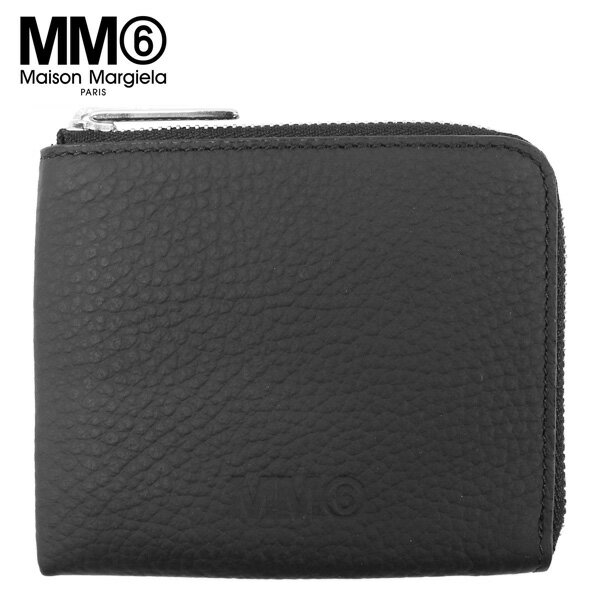 MM6 エムエムシックス マルジェラ JAPANESE SMALL BAG Mini Wallet ミニウォレット財布 コンパクト ミニ財布 レザー 本革 ブラック メンズ レディース S63UI0002 P4535 H9095ギフト プレゼント 誕生日 お祝い 通勤 通学 送料無料