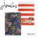 ステーショナリー レディース（予算3000円以内） SALE開催中!23:59まで JOULES ジュールズ Set of 2 A5 Notebooks 2冊セット ノートブックノート メモ帳 A5 スリム 文具 文房具 犬 花柄 ボーダー 罫線入り イギリス JLS2166メンズ レディース プレゼント ギフト