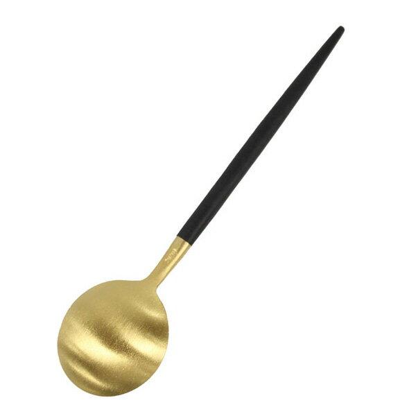 Cutipol クチポール GOA ゴア Tea spoon ティースプーン スプーン ブラック ゴールド 黒 金キッチン用品 カトラリー おしゃれ 人気 シンプル GO011ギフト プレゼント 誕生日 お祝い 通勤 通学 送料無料