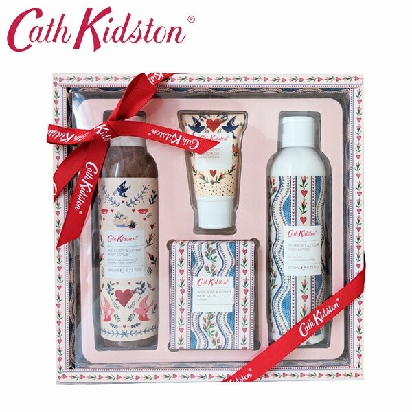 CATH KIDSTON. キャスキッドソン KEEP KIND GIFT SET キープ カインド ギフトセットコスメ 保湿 スクラブ ボディクリーム バスソルト ハンドクリーム マッサージ ボディケア 4点セット 花柄 レディースギフト プレゼント 誕生日 お祝い