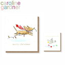 caroline gardner キャロラインガードナー グリーティングカード カード Christmas Cardクリスマスカード メッセージカード 手紙 ホ...