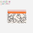 caroline gardner キャロラインガードナー Mono Outline Hearts card case カードケース定期入れ パスケース レディース ブランド デザイナーズ UK ロンドン 海外 ハート オレンジ ピンク car126ギフト プレゼント 誕生日 お祝い 通勤 通学