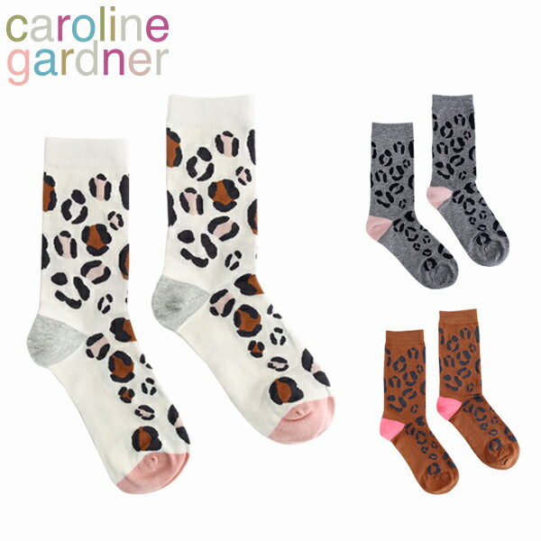 caroline gardner LCK[hi[ Leopard Socks Ip[h \bNXC qE Ip[h  23-25cm fB[X wlC Rbg fUCi[Y UK h zCg O[ uEMtg v[g a j