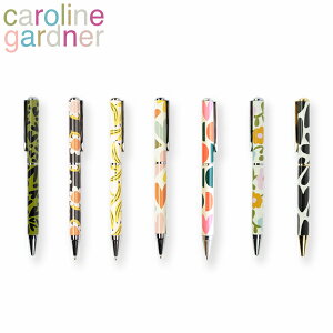 caroline gardner キャロラインガードナーball point pen ボールペンおしゃれ ペン 文房具 筆記用具 オフィス ステーショナリー 輸入 雑貨 デザイナーズ UK ロンドン レディース ハート バナナ 花柄 PENギフト プレゼント 誕生日 お祝い 通勤 通学