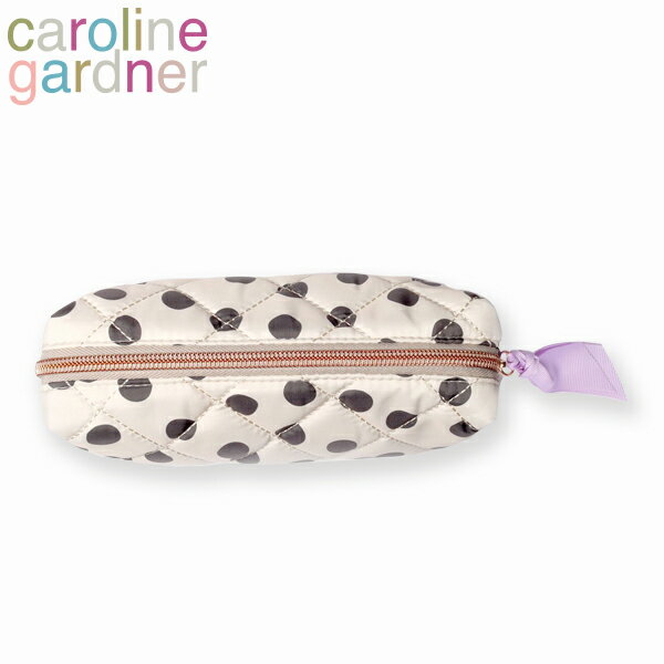 SALE開催中!6/11 1:59まで caroline gardner キャロラインガードナー PEN CASE ペンケース筆箱 ペンケース コンパクト 文房具 文具 ポーチ レディース 英国 イギリス ロンドン カラフル ドット リボン bxp100ギフト プレゼント 誕生日 お祝い