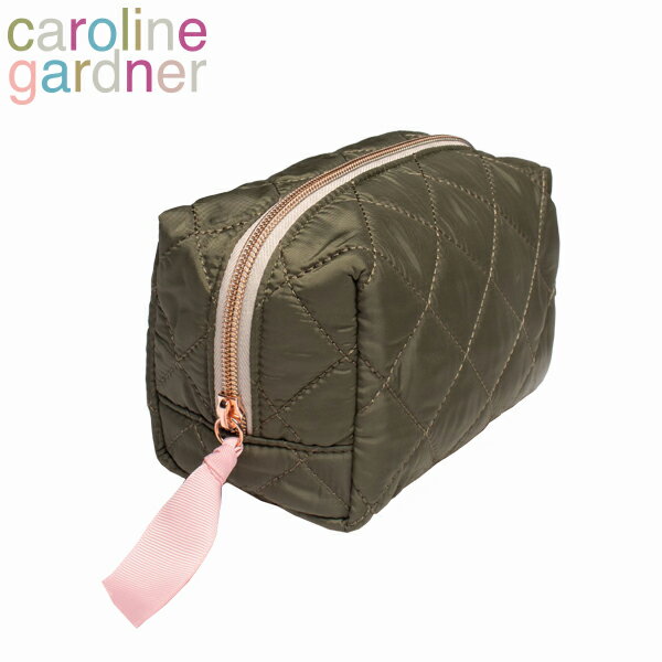 caroline gardner キャロラインガードナー Cosmetic Bag コスメティック バッグ化粧ポーチ コスメポーチ ポーチ ドット型 キルティング キルト ブランド デザイナーズ UK ロンドン レディース BXQ100ギフト プレゼント 誕生日 お祝い