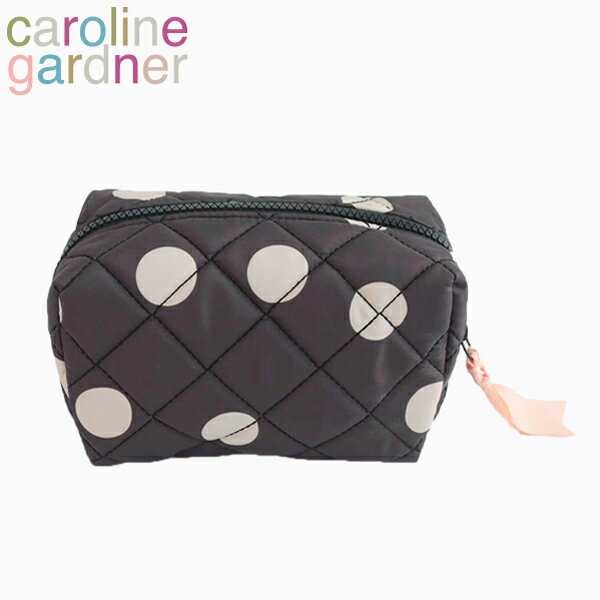 楽天Spot Writecaroline gardner キャロラインガードナー Cosmetic Bag コスメティック バッグ化粧ポーチ コスメポーチ ポーチ ドット型 キルティング キルト ブランド デザイナーズ UK ロンドン レディース BXQ100ギフト プレゼント 誕生日 お祝い