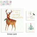 caroline gardner キャロラインガードナー グリーティングカード カード Christmas Cardクリスマスカード メッセージカード 手紙 ホリデー クリスマス ブランド デザイナーズ カード UK ロンドン PNTギフト プレゼント 誕生日 お祝い