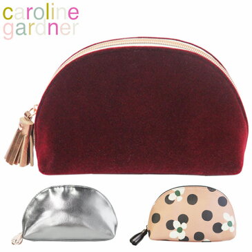 caroline gardner キャロラインガードナー Tassel Cosmetic Bag タッセル コスメティック バッグポーチ 化粧ポーチ メイクポーチ コスメポーチ 半月型 おしゃれ かわいい ブランド デザイナーズ 海外 UK ロンドン レディース CMBギフト プレゼント 誕生日 お祝い
