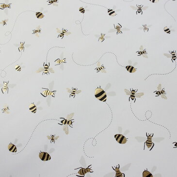 キャロラインガードナー ラッピング ペーパー ゴールド フォイル ビー ラッピング ペーパー caroline gardner Gold Foil Bee Wrapping Paper包装紙 ブランド デザイナーズ UK ロンドン GWL496ギフト プレゼント　母の日