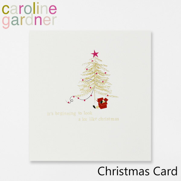 caroline gardner キャロラインガードナー グリーティングカード カード Christmas Cardブランド デザイナーズ カード UK ロンドン PNT511ギフト プレゼント 誕生日 お祝い