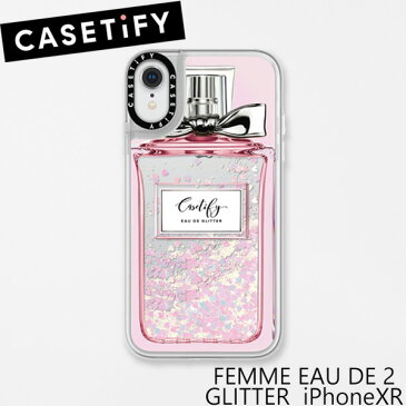 ケースティファイ アイフォン XR ケース フェム オウ ドゥ 2 グリッター アイフォン XR CASETIFY FEMME EAU DE 2 GLITTER iPhone XRブランド LA 海外 FEMME EAU DE 2 GLI-P-PIN iPXRスマホ ギフト プレゼント　母の日