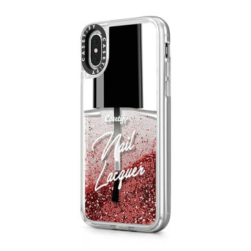 ケースティファイ アイフォン X / XS ケース グリッター ネイル リキュール CASETiFY Glitter Nail Lacquer iPhone X / XSアイフォン ケース ブランド LA 海外 スマホ ギフト プレゼント　母の日