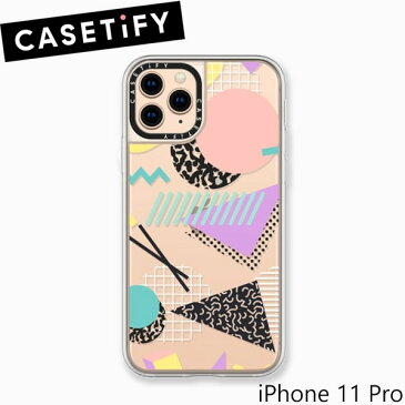 ケースティファイ アイフォン XI ( 11 ) Pro ケース パステル ジェオメトリック メンフィス パターン CASETiFY Pastel Geometric Memphis Patternブランド LA 海外XIRスマホ ギフト プレゼント　母の日