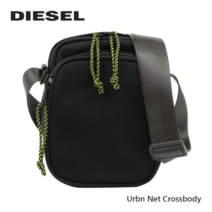 ディーゼル ミニショルダーバッグ メンズ SALE開催中!6/11 1:59まで DIESEL ディーゼル Urbn Net Crossbody クロスボディバッグ ショルダーバッグ バッグ メンズ X09370-P5196-T8013 ブラック 黒 プレゼント ギフト 通勤 通学 送料無料