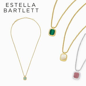 Estella Bartret エステラ バートレット Tablet Pendant タブレット ペンダントアクセサリー ペンダント ネックレス 天然石 シンプル 可愛い 大人 レディース EBN5134 EBN5135 EBN5136 EBN5138ギフト プレゼント 誕生日 お祝い