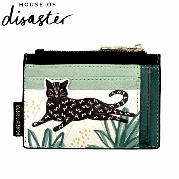 HOUSE OF disaster ハウスオブディザスター Feline Purse フィーライン パース猫 カードケース カードホルダー ジャングル デザイナーズ 英国 海外 イギリス ANIFOTIGギフト プレゼント 誕生日 お祝い