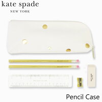 7/14までSUMMER SALE開催!国内正規品 ケイト スペード ニューヨークkate spade new york ペンケース ペンシル ケース Pencil Caseブランド 文房具 USA アメリカ 海外 193636-Pencil Case, Gold Dotsギフト プレゼント 誕生日 お祝い