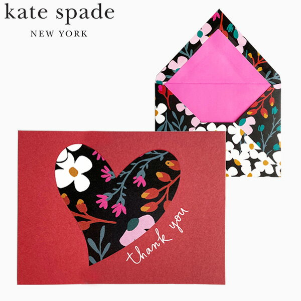 国内正規品 kate spade new york ケイト スペード ニューヨークThank you Notecard Set サンキューカードセット10枚セット 定形内 レターセット メッセージカード 手紙 封筒 ステーショナリー 文房具 ブランド 海外 213048ギフト プレゼント 誕生日