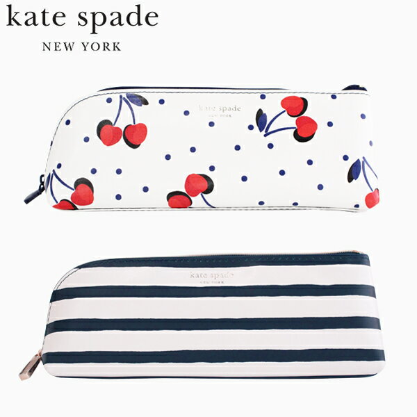 国内正規品 kate spade new york ケイト スペード ニューヨークPencil Case ペンケース ペンポーチ筆箱 筆記用具付き ステーショナリー セット 文房具 文具 USA アメリカ 海外 花柄 ドット カラフルプレゼント