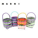 SS24新作 MARNI マルニ MARNI KIDS マルニ キッズ マルチカラー バスケットバッグかごバッグ M00332 M00IW 0M340 0M536 0M607 0M847ハンドバッグ 小さめ コンパクト カラフル かわいい レディース プレゼント ギフト 送料無料