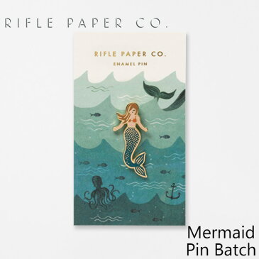 ライフルペーパー ピンバッジ マーメイド ピンバッチ RIFLE PAPER CO. Mermaid Pin Batch ブランド デザイナーズ ピンズ USA アメリカ 海外 EPM003ギフト プレゼント クリスマス