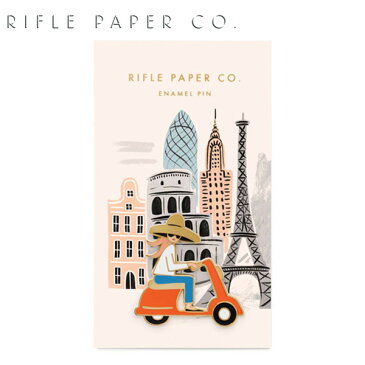 ライフルペーパー ピンバッジ スクーター ガール ピン RIFLE PAPER CO. SCOOTER GIRL:Pinsブランド デザイナーズ ピンズ USA アメリカ 海外 EPM011ギフト プレゼント クリスマス