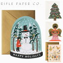 RIFLE PAPER CO. ライフルペーパー グリーティングカード HOLIDAY GREETING CARDS カードクリスマスカード クリスマス ホリデー メッセージカード ブランド デザイナーズ カード USA アメリカ 海外 GCXギフト プレゼント 誕生日 お祝い