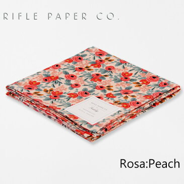 ライフルペーパー ハンカチ ローザ ピーチ RIFLE PAPER CO. Rosa Peachブランド デザイナーズ ハンカチクロス USA アメリカ HFC8004-001ギフト プレゼント 母の日