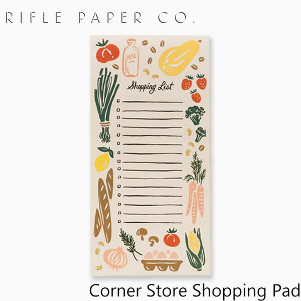 ライフルペーパー ノートパッド コーナーストア ショッピングパッド FLRIFLE PAPER CO. Corner Store Shopping Padブランド デザイナーズ メモ帳 USA アメリカ 海外 NPS011ギフト プレゼント クリスマス