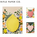 RIFLE PAPER CO. ライフルペーパー Sticky Notes 付箋メモメモ帳 付箋 文具 文房具 いちご レモン ハート ステーショナリー デザイ...