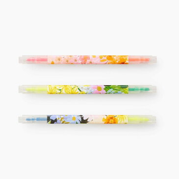 RIFLE PAPER CO. ライフルペーパー Marguerite Highlighter Set マーガレット 蛍光ペン セット3本 5色 ブランド デザイナーズ ペン USA アメリカ BHA001ギフト プレゼント 誕生日 お祝い