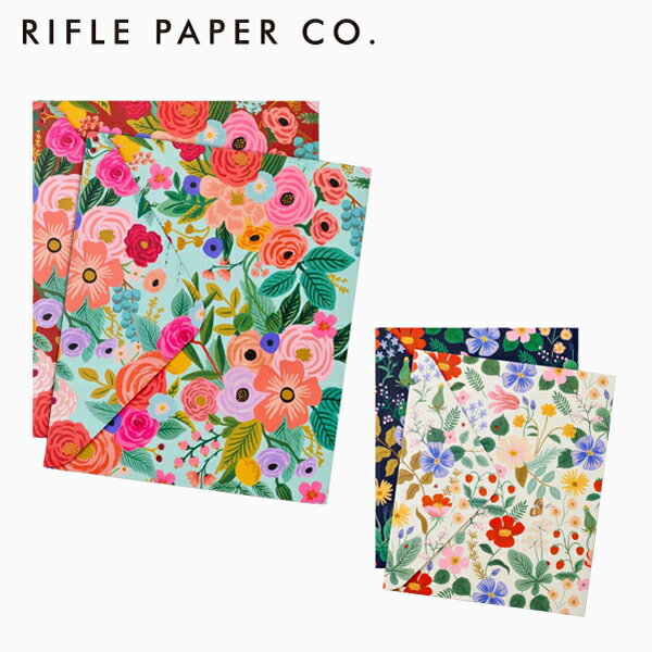 RIFLE PAPER CO. ライフルペーパー Pocket Folder Set ポケット フォルダー セットA4 ドキュメント ファイル 書類整理 文具 花柄 苺柄 海外 USA アメリカ デザイナーズ FPAギフト プレゼント 誕生日 お祝い