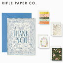 RIFLE PAPER CO. ライフルペーパー グリーティングカード Thanks Card サンクス カードブランド デザイナーズ カード USA アメリカ...
