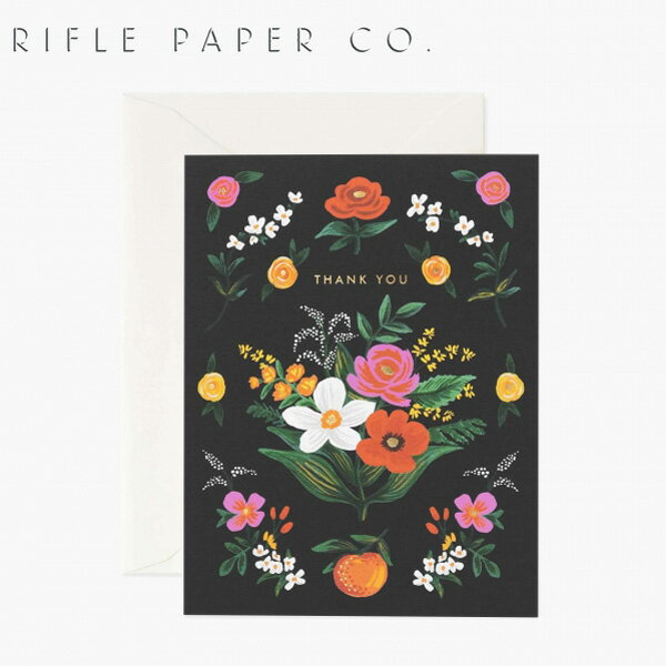 ライフルペーパー グリーティングカード サンクス オランジェサンキュー RIFLE PAPER CO. Orange Thank Youブランド デザイナーズ カード USA アメリカ 海外 GCT040ギフト プレゼント お祝い