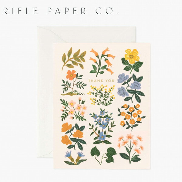 ライフルペーパー グリーティングカード サンクス ワイルドウッドサンキュー RIFLE PAPER CO. Wildwood Thank Youブランド デザイナーズ カード USA アメリカ 海外 GCT043ギフト プレゼント お祝い