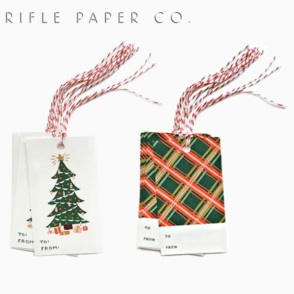 RIFLE PAPER CO. ライフルペーパー ホリデーギフトタグ Holiday Gift Tag クリスマスツリー Christmas Tree チェック Checkブランド デザイナーズ カード USA アメリカ 海外 GTX003 GTX009ギフト プレゼント 誕生日 お祝い