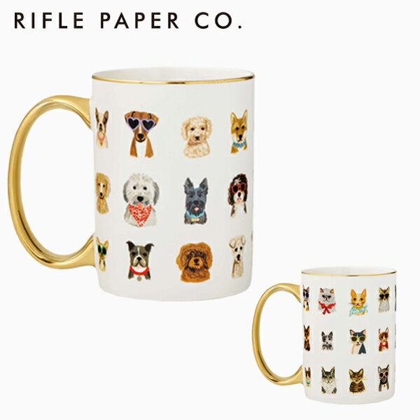 10％ポイントバック!9/11 1:59まで!RIFLE PAPER CO. ライフルペーパー Porcelain Mug マグマグカップ コップ 食器 犬 猫 ペット 動物 大容量 ブランド デザイナーズ USA アメリカ 海外 レディース MUG007 MUG008ギフト プレゼント 誕生日 お祝い