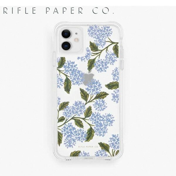 9/4の20時〜時限SALE!RIFLE PAPER CO. ライフルペーパー アイフォン iPhone11 iPhoneXR アイフォンケース クリア あじさい Hydrangea iPhoneケース花柄 ボタニカル 紫 スマホ ケース USA PIC069-スマホ ギフト プレゼント 誕生日 お祝い 送料無料