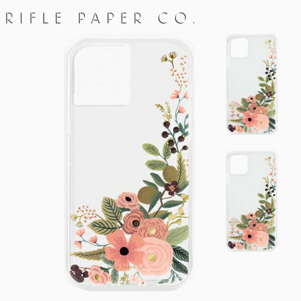 RIFLE PAPER CO. ライフルペーパー ガーデン パーティー アイフォンケース スマホケース iPhone12 iPhone12pro クリア 花柄 ボタニカル ピンクブランド スマホ ケース USA アメリカ PIC071スマホ ギフト プレゼント 誕生日 お祝い 送料無料