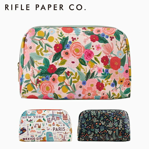 RIFLE PAPER CO. ライフルペーパー Large Cosmetic Pouch コスメ ポーチメイクポーチ 化粧ポーチ 大きめ 大容量 収納 旅行 おしゃれ 花柄 可愛い ブランド デザイナーズ 海外 USA アメリカ 花柄 SGCL01 SGCL02 SGCL03ギフト プレゼント 誕生日 お祝い