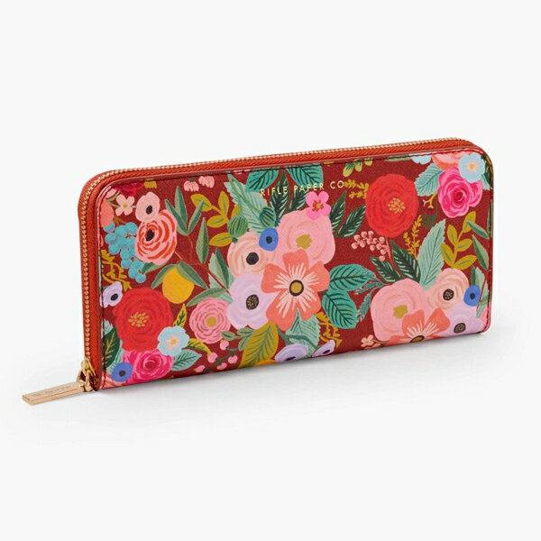 RIFLE PAPER CO. ライフルペーパーContinental Wallet ウォレット財布 長財布 ラウンドファスナー 小銭入れ 可愛い 花柄 ブランド デザイナーズ レディース ピンク 赤 USA アメリカ SGWC01ギフト プレゼント 誕生日 お祝い