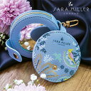 SARA MILLER サラミラー Mirror&Purse ミラー&パース 小物入れブランド デザイナーズ 手鏡 鏡 ブルー 水色 鳥 UK ロンドン SAM...