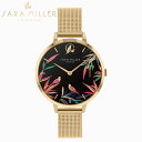 SARA MILLER サラミラー Watch 腕時計 Bamboo Garden Collection バンブーガーデン コレクションメッシュバンド 調節可能 時計 レディース ブランド デザイナーズ 海外 UK イギリス ロンドン ゴールド SA4068ギフト プレゼント 誕生日 お祝い 通勤 通学 送料無料