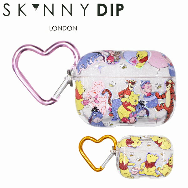 SKINNY DIP スキニーディップ AirPods Pro case エアポッズ プロ ケースくまのプーさん Winny the Pooh disney ディズニー Disney ティガー ピグレット カラビナブランド デザイナーズ UK ロンドン 海外 クリアケースギフト プレゼント 誕生日 お祝い