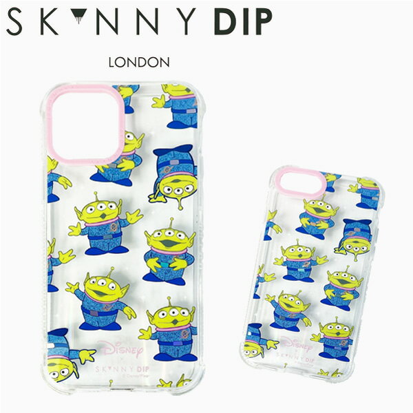 SKINNY DIP スキニーディップ アイフォンケース iPhone7 iPhone8 iPhoneSE iPhone12 iPhone12proalien エイリアン リトルグリーンメン disney ディズニーブランド デザイナーズ UK ロンドン 海外 クリアケース キラキラ 緑ギフト プレゼント 誕生日 お祝い