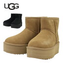 UGG アグ Classic Mini Platform クラシック ミニ プラットフォームシープスキン ショートブーツ ブーツ シューズ 靴 厚底 ムートン ...