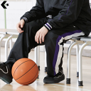 コンバース CONVERSE バスケット ウォームアップパンツ ウィンドブレーカー トレーニングパンツ 裾ボタン 移動着 練習着 メンズ 男性用 レディース 女...