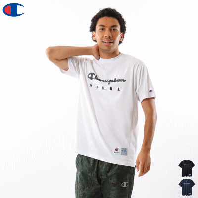 チャンピオン Champion バスケットウェア 半袖シャツ Tシャツ 練習着 CAGERS メンズ 男性用 C3XB342【1枚までメール便OK】【返品不可】